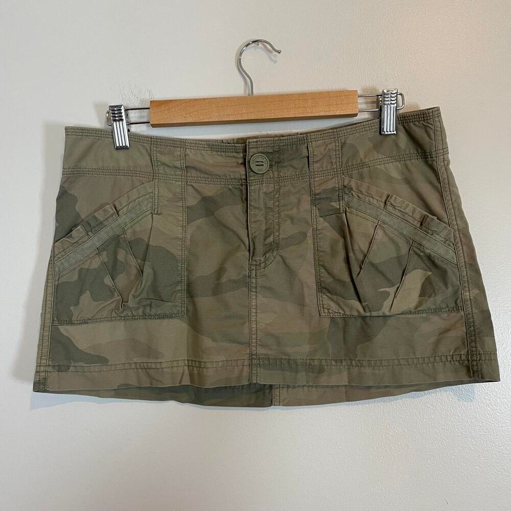 Hollister Y2K Camo Going out cotton utility Mini Skirt